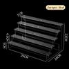 Crystal Clear Multi-Tier Figurine Display Stand for Dolls & Blind Boxes
