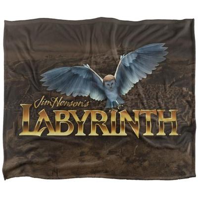 Labyrinth Logo Maze Silky Owl Supersoft Blanket