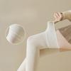 Knee-high Socks, Pure Cotton Women's Autumn Thickened Thigh Socks, Anti-slip and Non-dropping Long Socks, College-style Long Socks