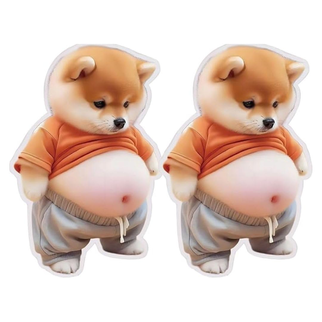 

wemitas Dog Belly 3D Puffy Sticker Set 2 Sheets