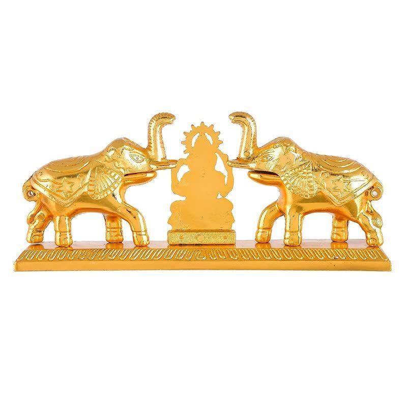 Zlatý kovový držiak na kumkum/Krabička na kumkum na darovanie, Pooja, Thali, Mandir, Domov, Chrám, Zlatá krabička na kumkum s bohyňou Laxmi