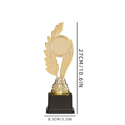 24/27/30cm Trophy Cup Plastic PP Golden Design Award Trophy Mini Size Creative Shaped Prize Cup Singing Dancing
