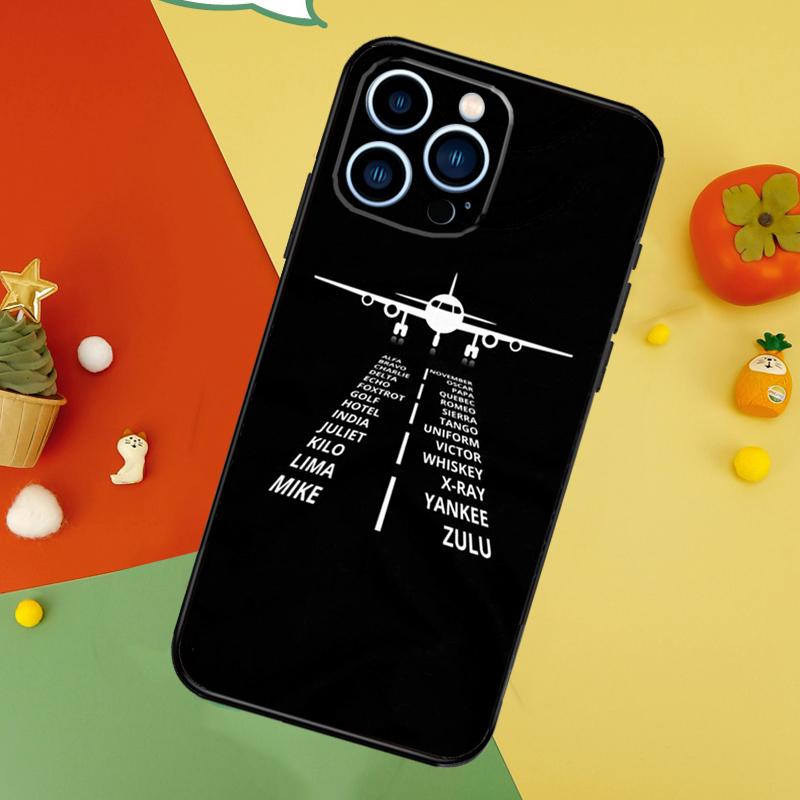 Airplane Pilot Case For iPhone 14 13 12 11 15 16 Pro Max Mini X XR XS Max 8 7 14 15 16 Plus Cover Funda