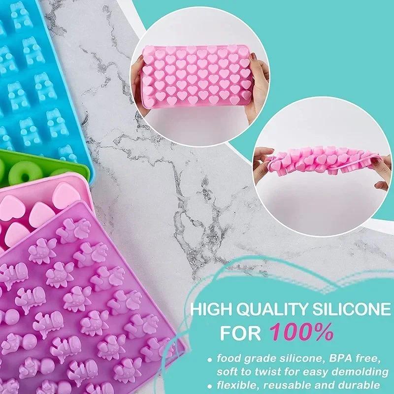 3/stück set Candy form Silikon Schokolade Form DIY eis kuchen Dinosaurier/Bär/Herz und Mini Donuts Party Backen Form Schaum Kuchen