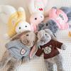 Cozy Rabbit Plush Toy with Long Ears, Scarf, and Sweater - Cute and Comfortable Children's Doll