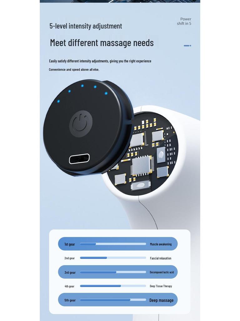 Smart Mini Vibration Muscle Massager: Portable Percussion Fascia Gun