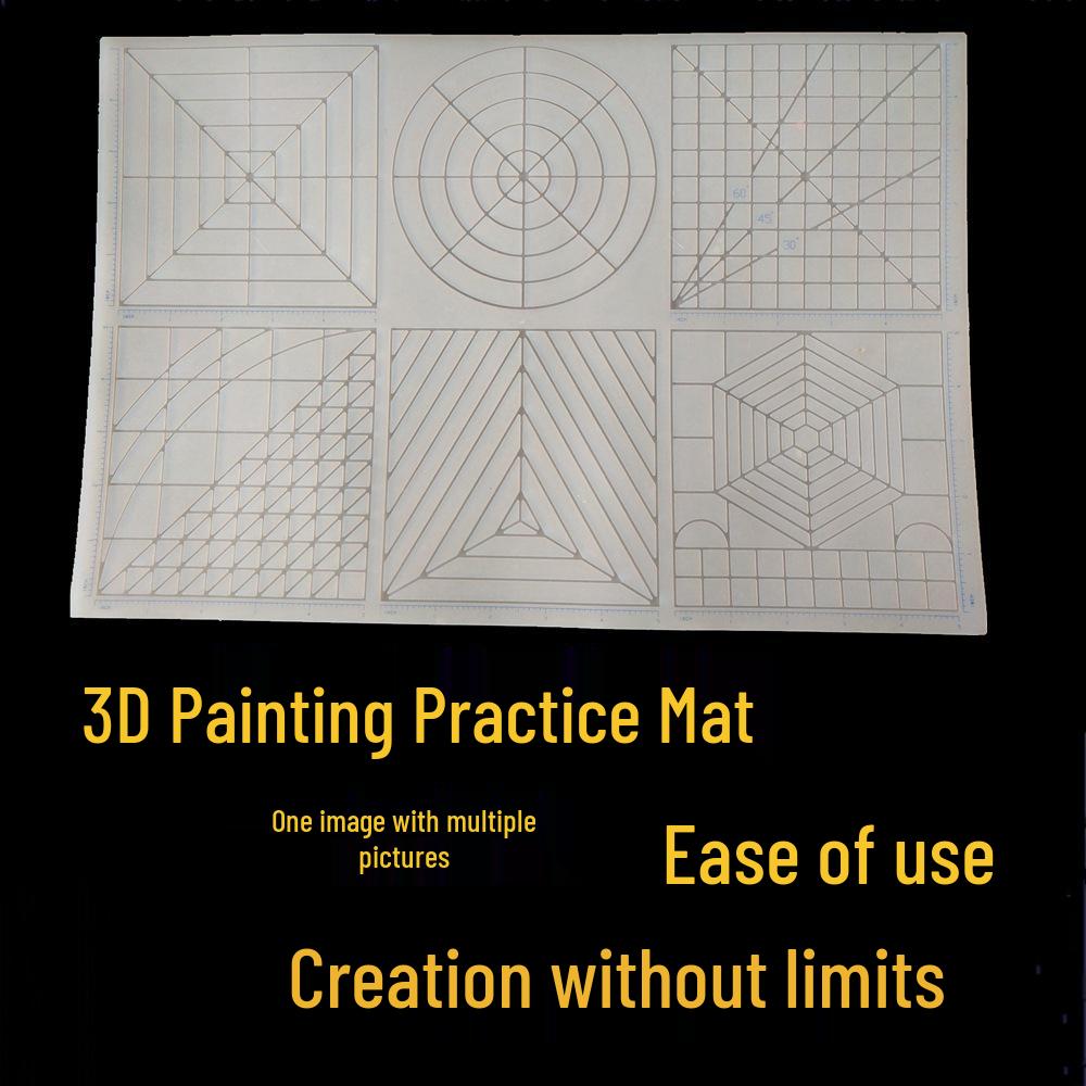 

3D Printing Pen Silicone Tracing Mat: Kids Educational 3D Drawing & Creation Board прозрачный белый