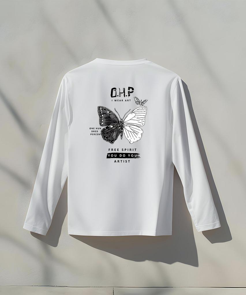 OHP Ohp Butterfly Basic Long Sleeve T-Shirt