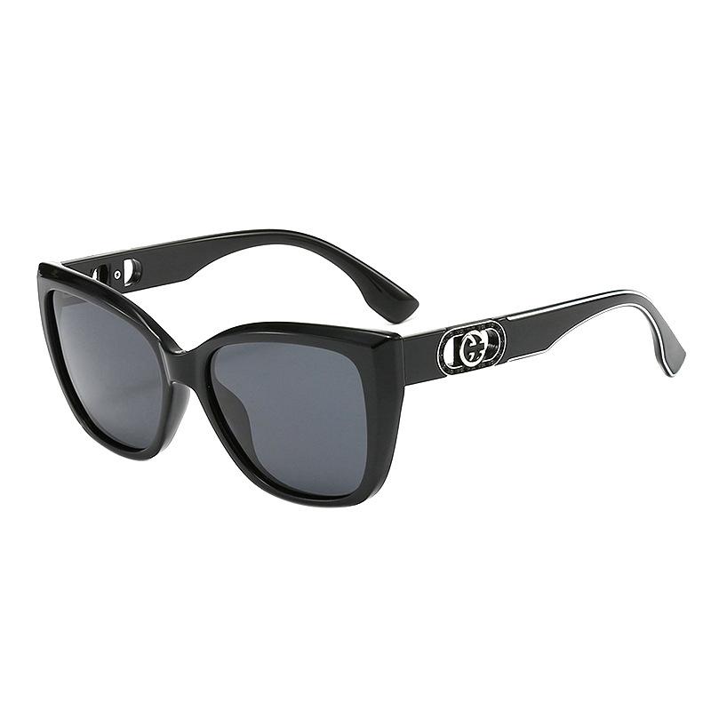 New Large Frame Polarized Sunglasses for Women Round Face UV Protection Sun Glasses