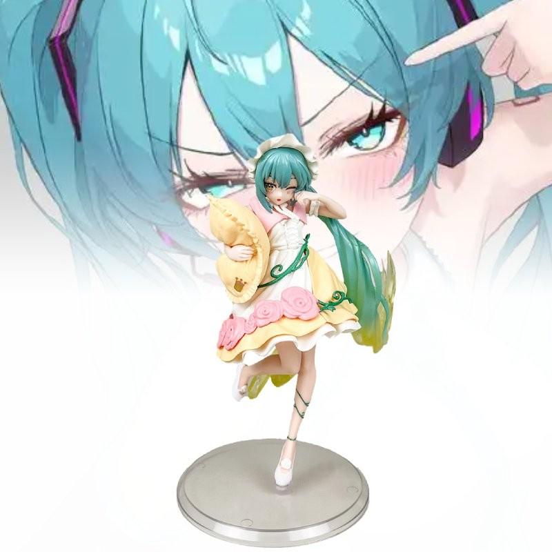 Adorable Hatsune Miku Fairy Tale Wonderland Plush Pillow Pvc Figure Collectible Model