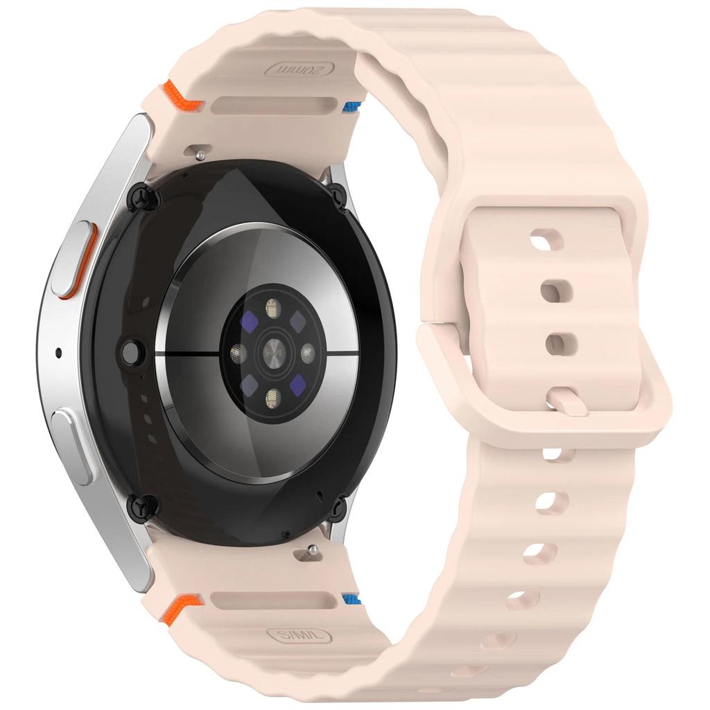 Official Silicone Strap for Samsung Galaxy Watch 7/FE/6/5/4 44mm 40mm Bracelet wristband Galaxy Watch 6 4 Classic 47/43/46/42mm