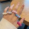5 ks/Sada Nastavitelné Prsteny na Prsty pro Úlevu od Stresu Bodkované Korálky Fidget Prstový Masážní Přístroj Meditace