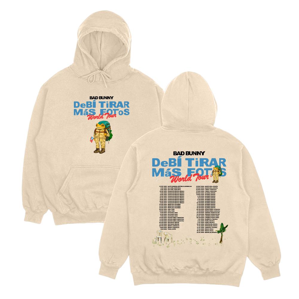 Rapper Bad Bunny Hoodies Debí Tirar Más Fotos Album Tour 2026 Graphic Pullover Men Women Fleece Pullover Fall Fashion Sweatshirt