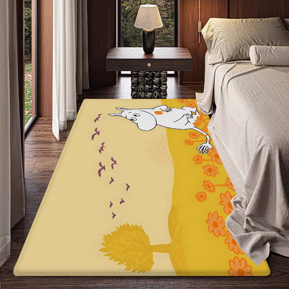 Tappetino Moomin M Carino Stile INS Morbido Pavimento Camera da Letto Casa Tappetino Lavanderia Tappeti Domestici Antiscivolo