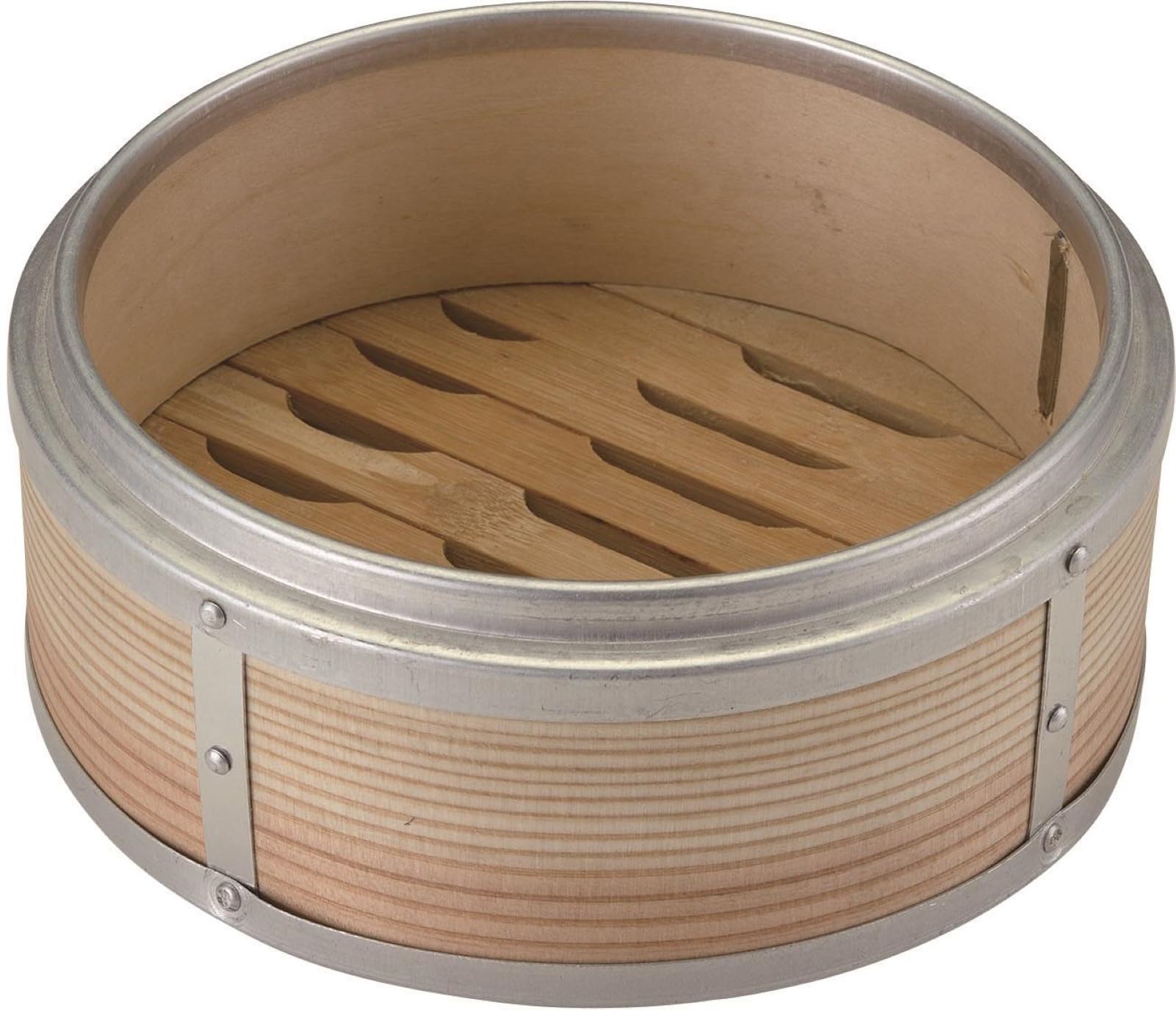 aluminum steamer basket with cedar 436314 Commercial-grade rim, 14cm,