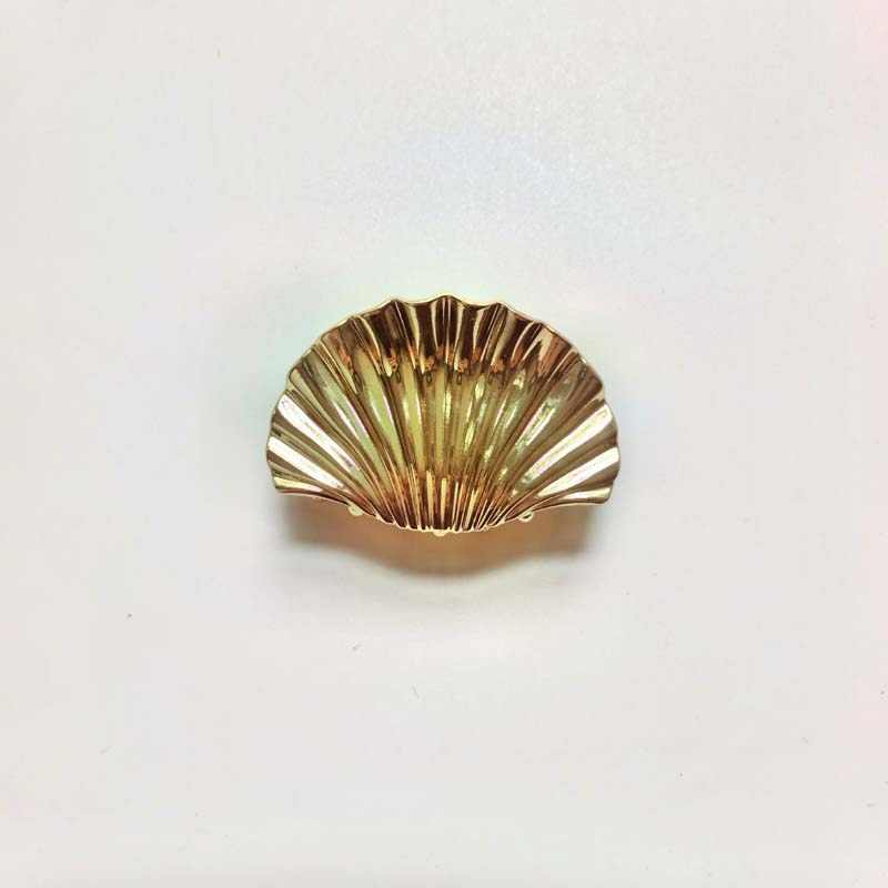 Fashion Gold Color Metal Shell Hair Claws Hairwear for Women Sweet Clip Crab Clamps Hair Clips Claw Clip Trendy Hair Accessories