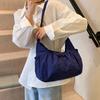 Drawstring large-capacity nylon shoulder bag new casual girl commuter bag versatile and lightweight student messenger bag