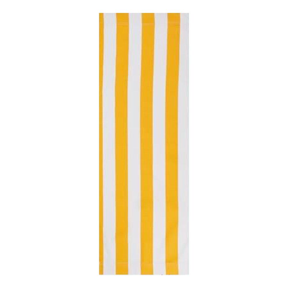 Telo di Ricambio per Sdraio da Spiaggia Tessuto in Poliestere 120x45cm Giallo e Bianco Estivo Per Sdraio da Sole Esterno