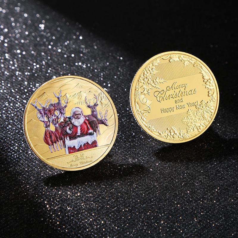 

Коллекция памятных монет Деда Мороза: Серебряный и Золотой Рождественский Подарок для Детей