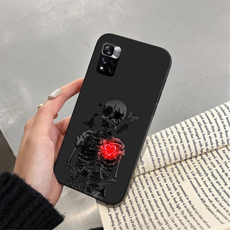 Skeleton Art Phone Case For Xiaomi Redmi Note 13 12 Pro 11S 11 10 Pro 10S 12S Redmi 13 14C 10 13C