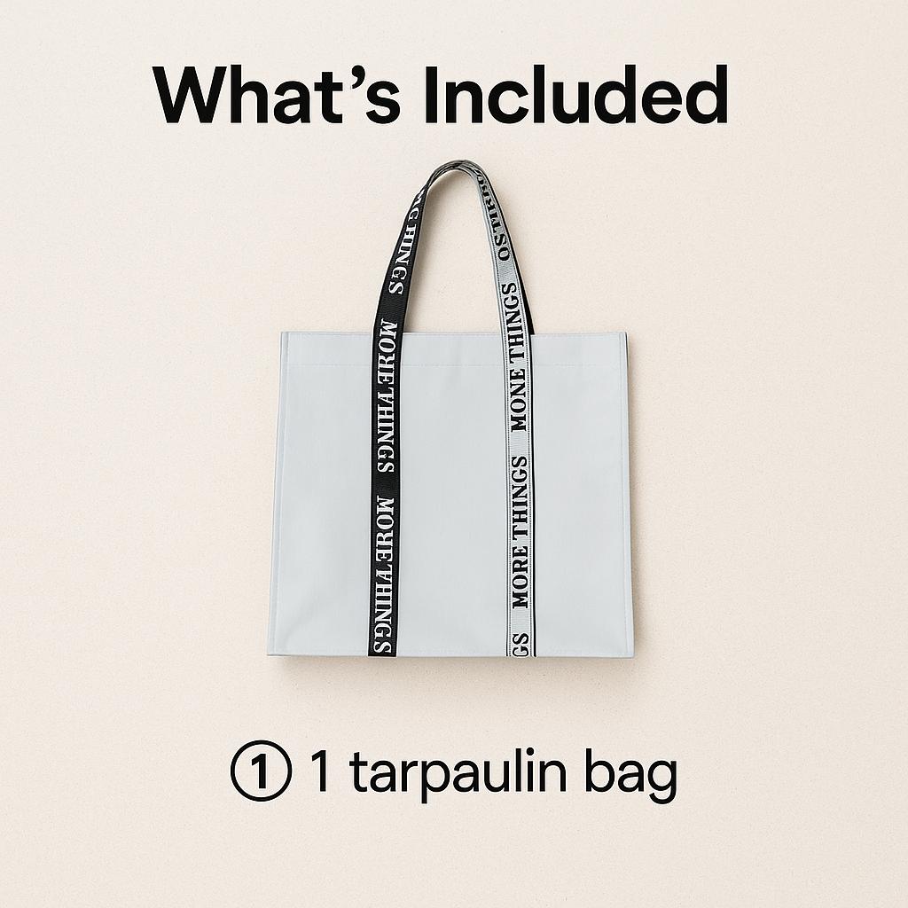 Daiso Antique Tarpaulin Bag