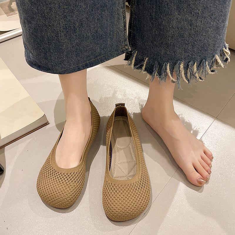 

Модные женские балетки слипоны с мелким вырезом Мэри Джейн для женщин с круглым носком Эстетичный дизайнерский люксовый фасон 2025 Y2k для повседневной носки Корейский 40