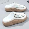Zy5819 Neue Hausschuhe Damen Sommer Flut Oberbekleidung Halb Hausschuhe Ins Outdoor Erhöhen Sie den Boden Freizeit Mesh Schuhe Damen