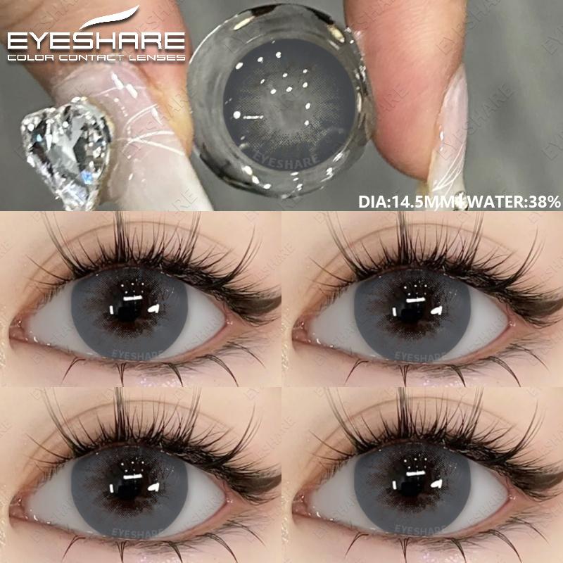 1 pár očních kontaktních čoček Barevné kontaktní čočky pro oči Velká černá kontaktní čočka Roční Móda Krása Makeup Oční čočky