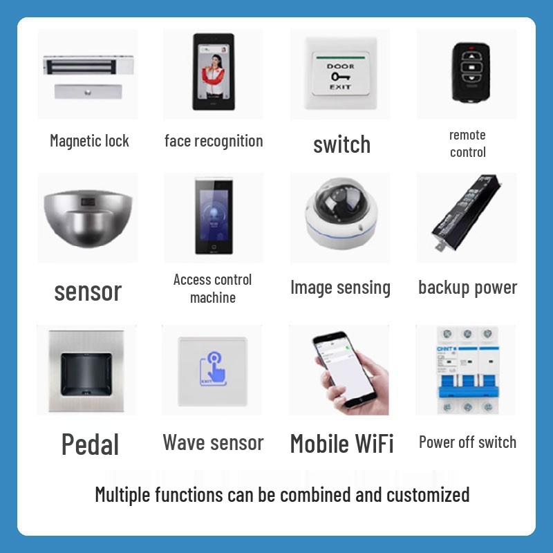 Jishen Auto Door Opener with Sensor & 4G Mobile Control