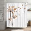 Natural Landscape Bath Shower Curtain, Ocean View Decorative Printed Fabric Bathroom Liner White and Blue Hues
