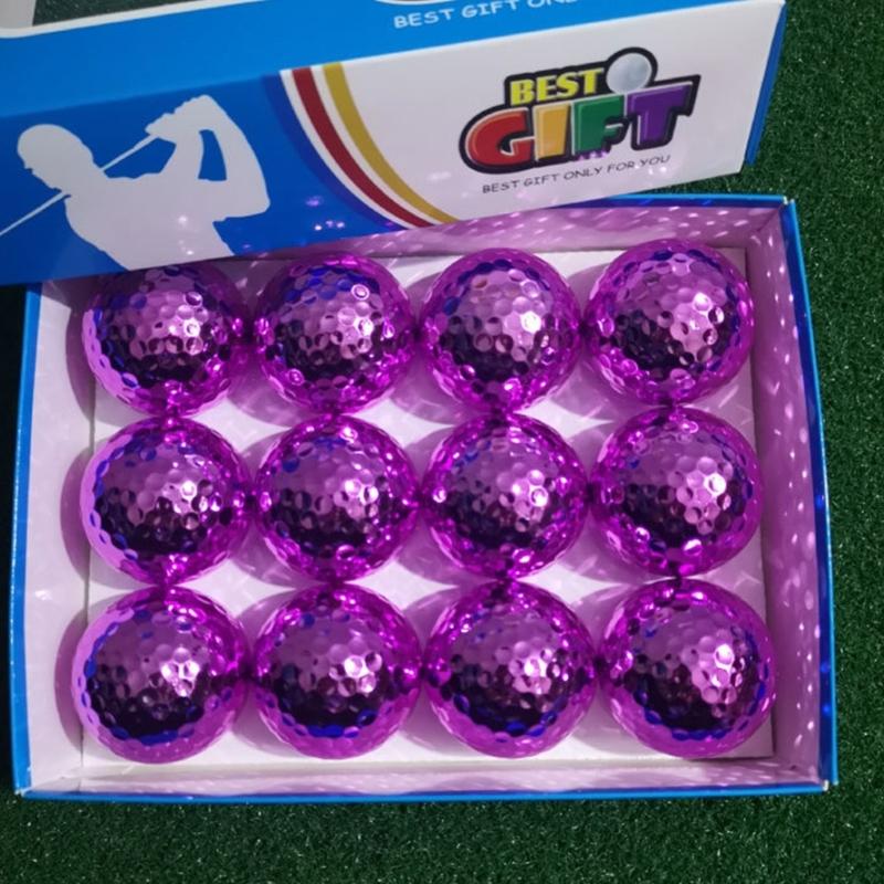 Double Layer Golf Ball Golfers Swing Putters Training Gift Ball Golf Practice Ball