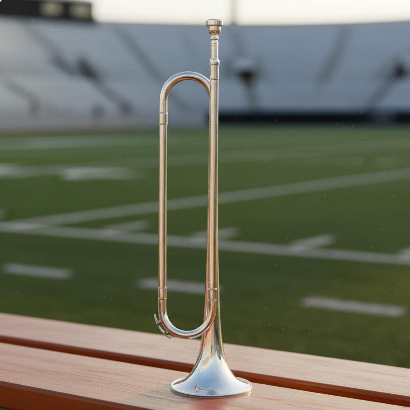 Misiņa bugle students maršējošajam orķestrim instruments