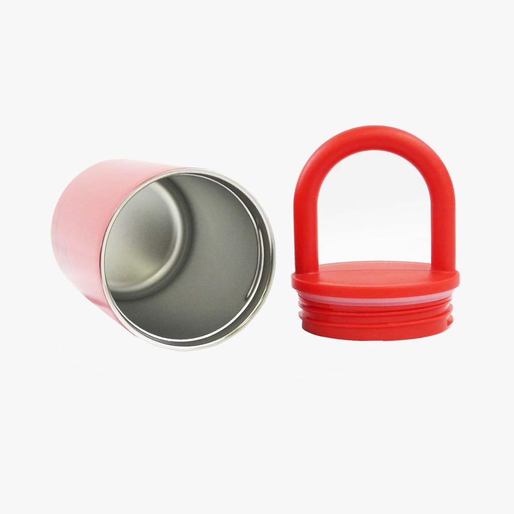 Onishi Ken Seihan PEANUTS Stainless Steel Tumbler with H20 Handle, Red, Size Approx. 7.7 Mm, PM-3000