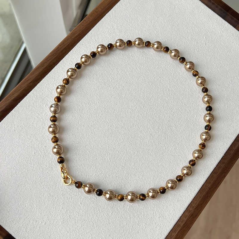 Elegante französische doppelreihige Perlenkette: Vielseitige, hochwertige Schlüsselbeinkette
