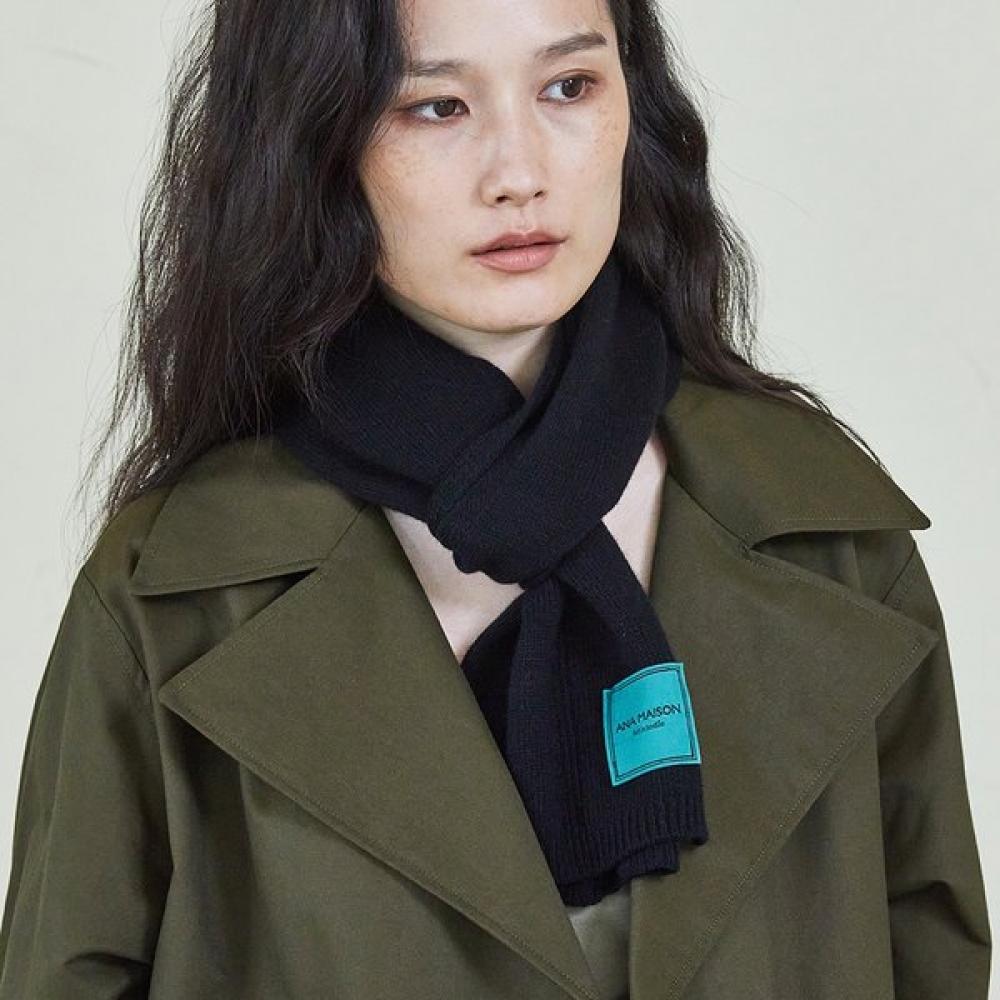 Ana Maison Black Cashmere Daily Muffler Kmm Black