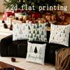 Wohndekor Weihnachtsbäume Muster Kissenbezug Geeignet für Sofa Schlafzimmer Auto Kissenbezug Kissen Rechteckiges Rückenkissen