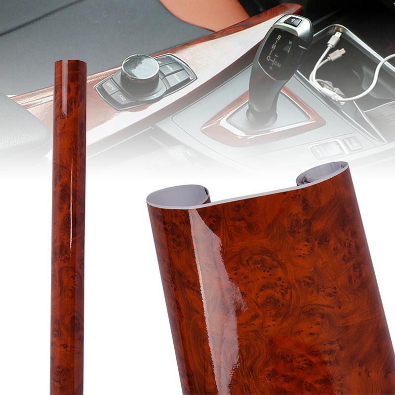 DIY Car Sticker Film Wood Grain Vinyl Decal Hög temperatur Långvarig