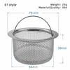 Kitchen Sink Filter Stainless Steel Mesh Sink Strainer Filter Sewer Mesh Strainers Bathroom Sink Strainer Drain Hole Filter Trap