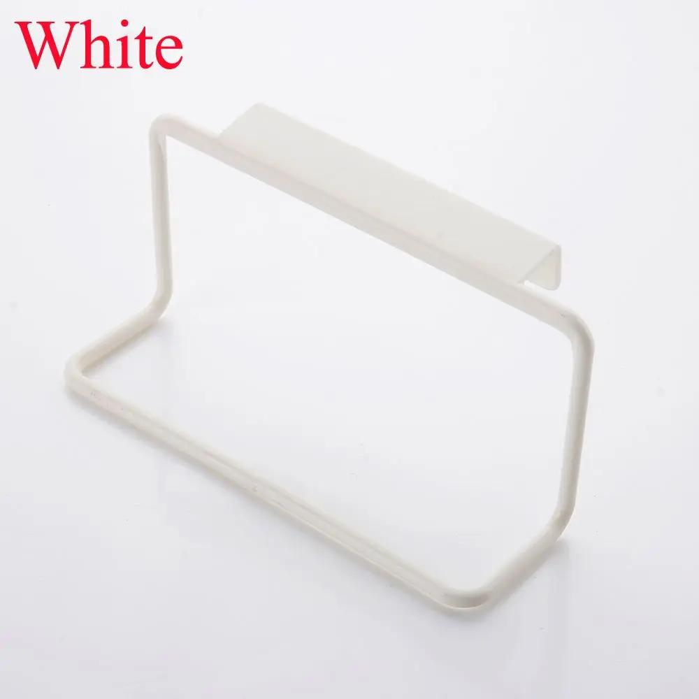 1Pc Over Door Tea Towel Holder Rack Rail Cupboard Hanger Bar Hook Bathroom Kitchen Top Home Organization Candy Colors