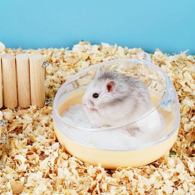 1Pcs Sandbath Box Hamster Cage Toilet Small Animal Mouse Rabbit Pet Bathhouse Bathing Easy To Clean and Safe Multicolor