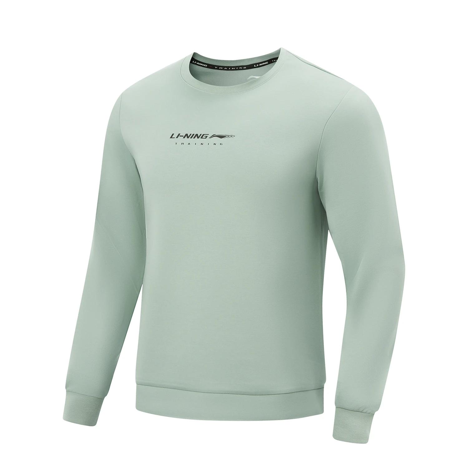 

Ли Нин Серия Фитнес Буквенный Универсальный Круглый Вырез Повседневная Толстовка Мужская толстовка AWDW261-7 M