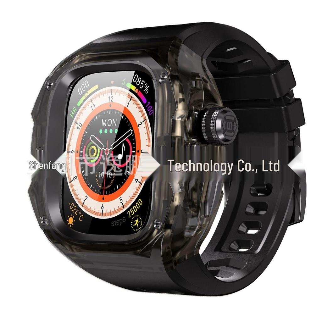 Universal 49MM Crystal Style Metal Case for Apple iWatch Ultra/2/3/4 Generation