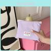 Korean Small Designer Ice Cream Color Makeup Bag Letter Handbag For Daily Use