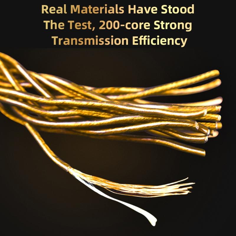 8Core Silver Plated Earphone Wire for QKZ-ZXN/ZXT/AK6 Pro 0.75mm Gold Plated Plug Earphone Extension Cable