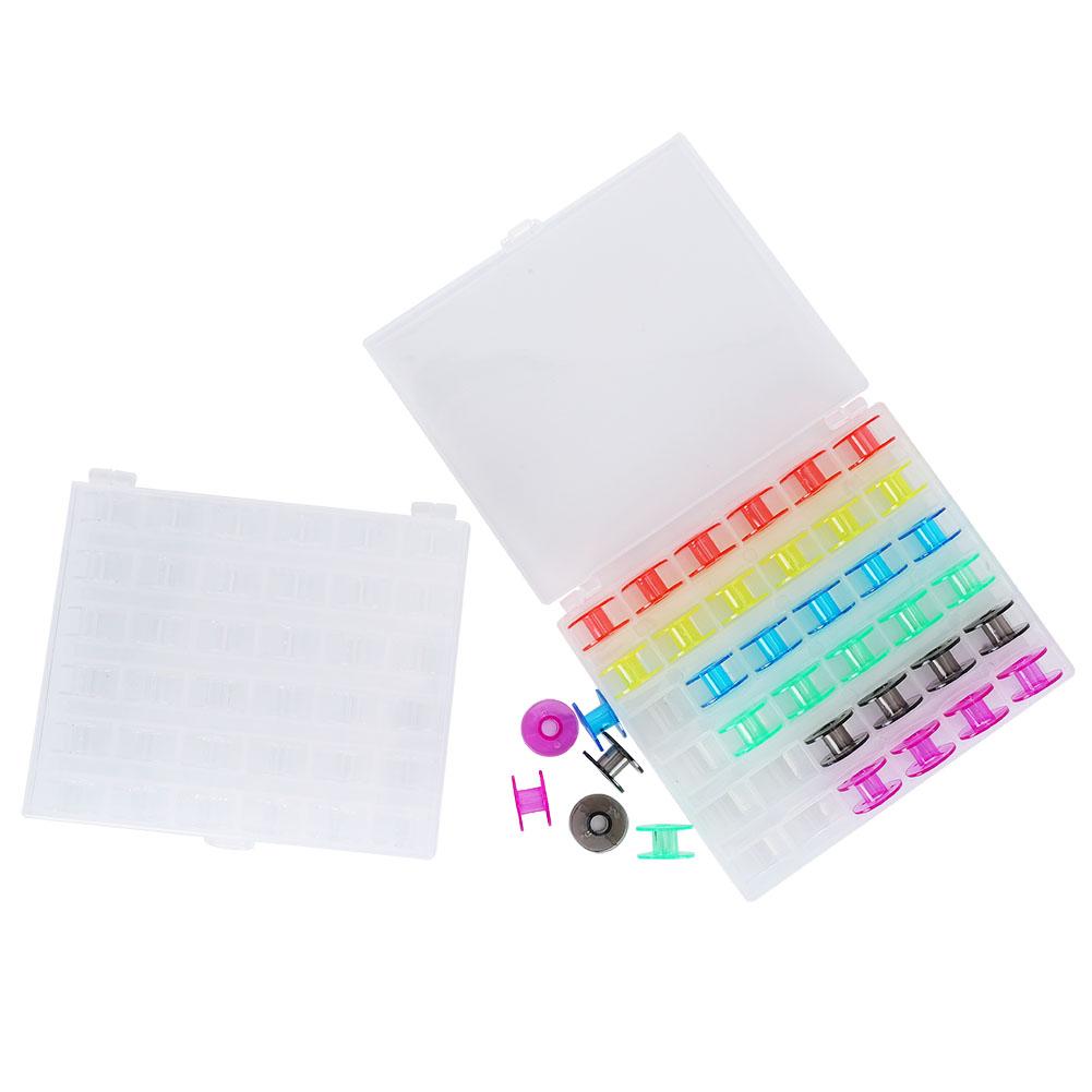 

Пластиковая полая шпулька для бытовой швейной машины, цветная шпулька с белой коробкой, заказ тридцать восемь