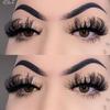 Russian 25MM Fluffy Lashes D Curl Mink Lashes Long Thick Natural False Eyelashes Wholesale Lashes Vendors Makeup Mink Eyelashes