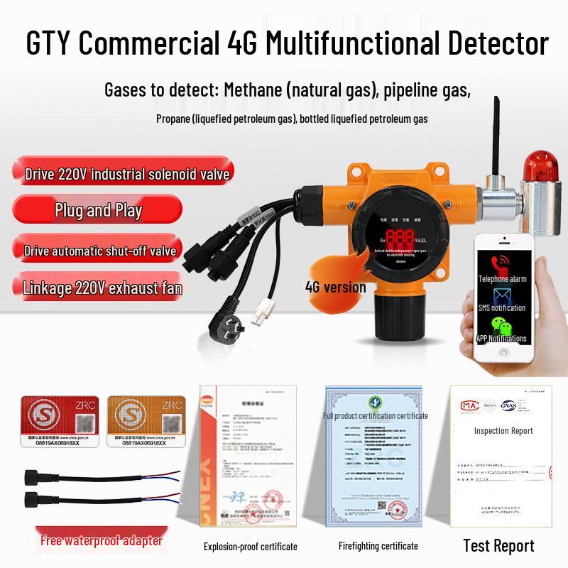 Industrial Flammable Gas Leak Detector for Natural and Liquefied Petroleum Gas