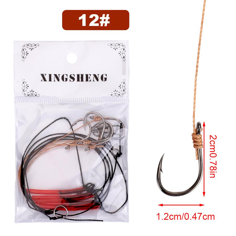 1 hak obrotowy ze stali wysokowęglowej z 5 małymi haczykami Sprzęt wędkarski, sprzęt spinningowy, przynęta, przynęty