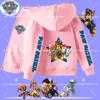 2026 New PAW Patrol Children's Zippered Hooded Sweatshirt for Boys, Girls, Casual Shirt, Spring-Autumn Coat, Casual Jacket
