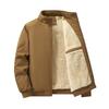 Flight Jacket Cotton-padded Jacket Men's Fleece Warm Down Jacket Fashionable Stand-up Collar Cotton-padded Jacket Plus-size Cotton-padded Jacket